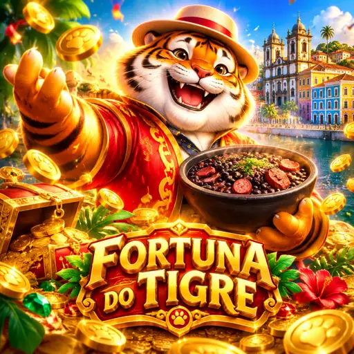 Cartão do jogo Fortune Tiger com o tema do tigre da fortuna
